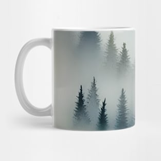 Pine Tree watercolor landscape 7 Mug